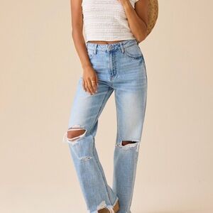 NWT Altar'd State Light Blue Distressed Jeans